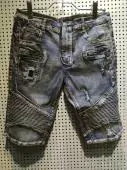 jeans balmain fit hommes shorts 15402 destroyed